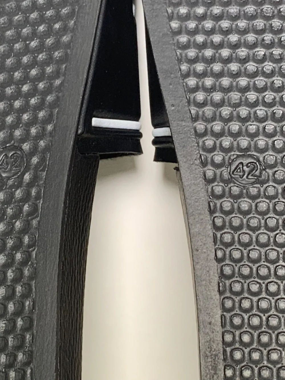 Men's Maison Kitsune Black White Slides on Casual Shoes Size 42